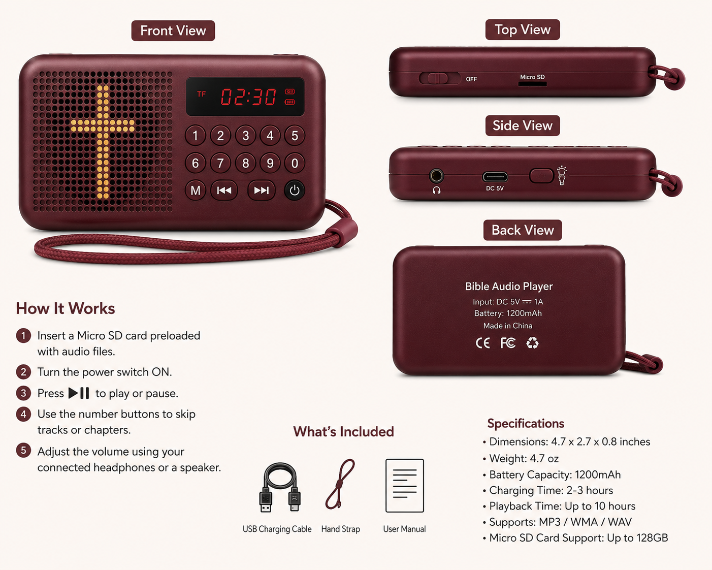 The Spirit & Grace KJV Audio Bible Player