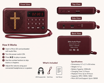 The Spirit & Grace KJV Audio Bible Player